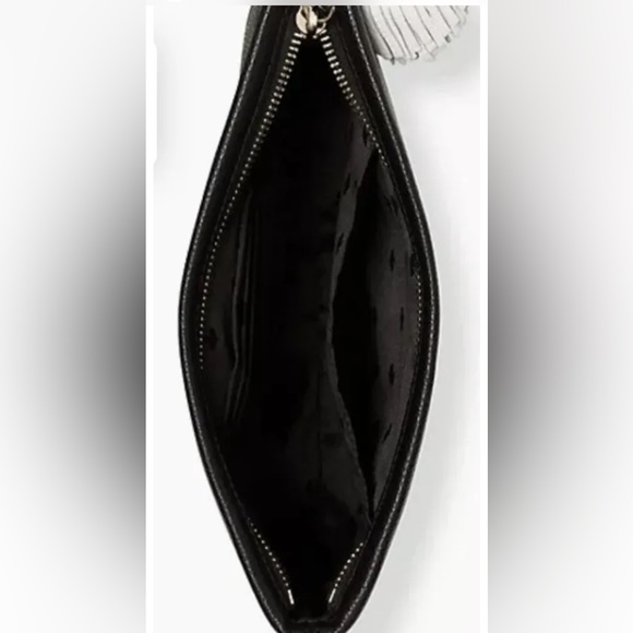 Kate Spade Palmer Street Shala Clutch/ Pouch Black Pebbled Leather